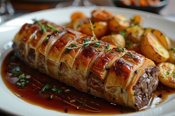 A plate of grilled sea bass, served with a citrus salsa and a side of wild rice.