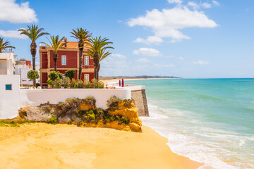 View of Armação de Pêra beach, Algarve, Portugal