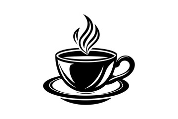  Tea cup Logo silhouette vector art illustration 