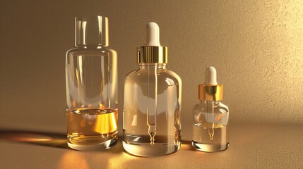 Dropper for liquid beauty products, oils, or collagen water. Shown in a realistic 3D render.