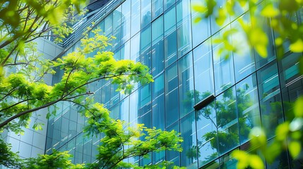 "Contemporary Business: Sleek Glass Structure in Urban Setting, Symbolizing Innovation and Corporate Excellence"






