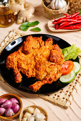 Rendang Ayam or Chicken Rendang,  is an Indonesian food from West Sumatra in Indonesia.