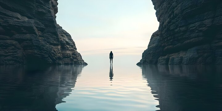 Navigating Conflicting Beliefs Explorers Encounter Alternate Selves in Parallel Universes. Concept Parallel Universes, Alternate Selves, Conflicting Beliefs, Navigating Challenges
