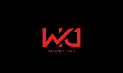 WD Abstract initial monogram letter alphabet logo design