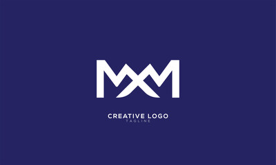 MXM Abstract initial monogram letter alphabet logo design © kaiaz