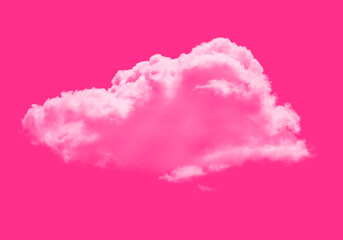 Fototapeta premium Neonpink Wolke - Auffälliger Himmel