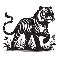 Tiger Silhouette Vector