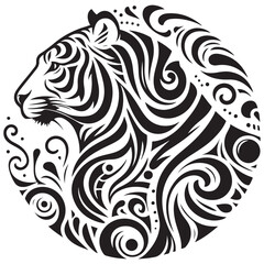 Tiger Silhouette Vector
