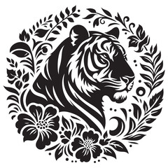 Tiger Silhouette Vector