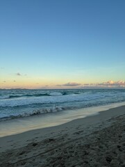 sunset on the beach