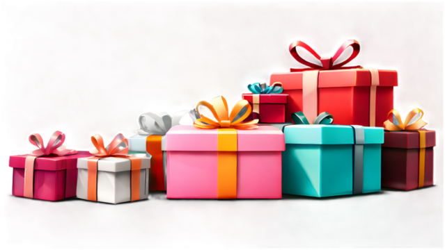 resents boxes in a row