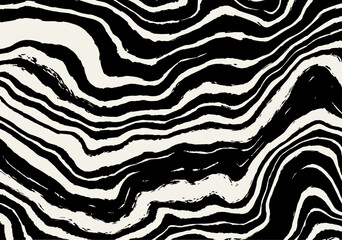 Vector marble texture. Abstract background. Abstract horizontal background with  waves. Trendy vector illustration in style retro 60s, 70s.