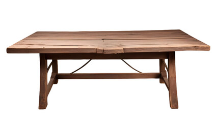 Fototapeta premium Wooden table, cut out
