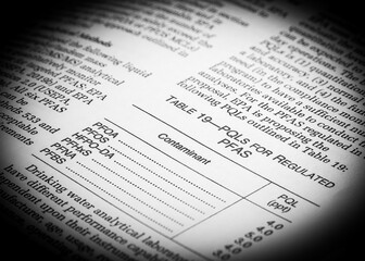 Public Government Document 40 Code of Federal Regulations Parts 141 and 142 for the regulation of PFAS in drinking water 