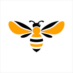 Bee vector silhouette illustration eps