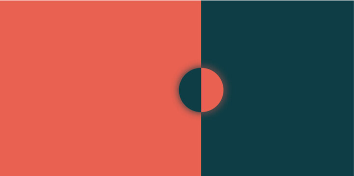 A minimalistic arrangement of bold geometric shapes in primary colors, Abstract background. Background for modern graphic design and text, line trail, diagonal basic design, pattern backdrop