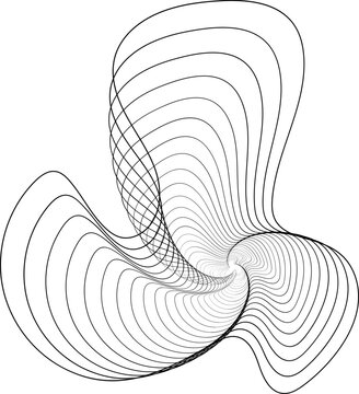 recommend clip art: vector sketch of spiral of geometry