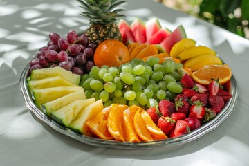 High-resolution images of watermelon with a white background. Beautiful simple AI generated image in 4K, unique.