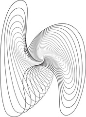 futuristic waves spiral of spiral