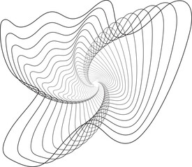 illustration of an abstract waves