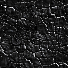 Fototapeta premium Black Textured Leather Repeating Pattern