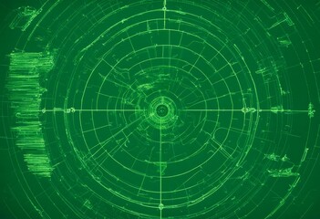 Obraz premium radar green modern map ship screen round sonar safety navigation system background vessel