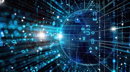 Global Connectivity in the Digital Age: Binary Code and Network Connections