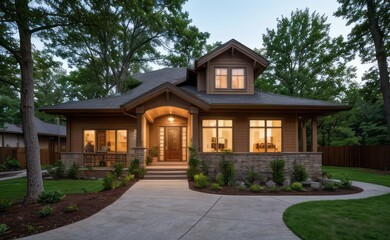 modern exterior home made with glasses