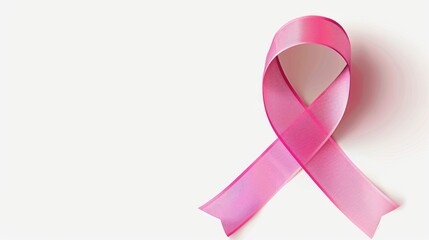 Pink ribbon for breast cancer awareness