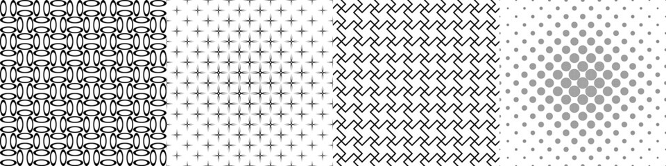 Black and white pattern collection