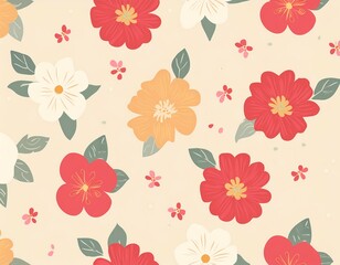 Beautiful flower collection of posters with herbs, leaves, floral plants, flower compositions background illustration. generative ai image