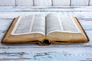 Obraz premium A closed book placed on a wooden table with no additional context