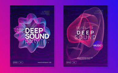 Fest Event. Violet Discotheque Background. Nightclub Disco Illustration. Blue Party Banner. Dance Concert Graphic. Dj Magazine. Trance Invite. Green Fest Event