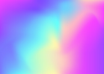 Pearlescent Gradient. Holographic Texture. Abstract Texture. Blue Retro Background. Blur Geometric Illustration. Metal Glitter. Unicorn Card. Chrome Light. Pink Pearlescent Gradient