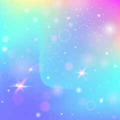 Girl Hologram. Pink Princess Pattern. Fairy Gradient. Holographic Girlish Effect. Purple Abstract Background. Lilac Colorful Invitation. Kawaii Texture. Party Girl Hologram.