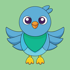 Cute Cat Vector Illustration - Cartoon Clipart and Line Art Design.