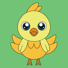 Cute Cat Vector Illustration - Cartoon Clipart and Line Art Design.