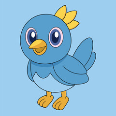 Cute Cat Vector Illustration - Cartoon Clipart and Line Art Design.