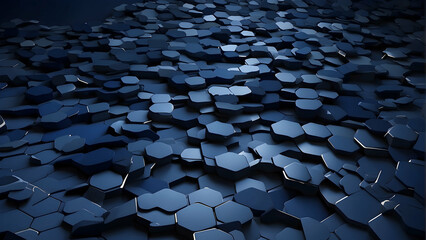 Obraz premium Hexagonal tiles creating a spiral pattern