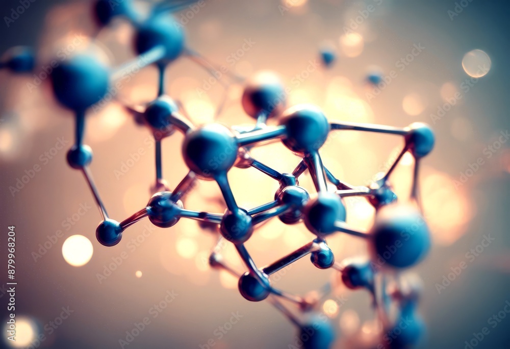 Aufkleber generated abstract structure concept molecule medical atom ai science medicals molecular technology 