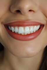 Woman with big smile on her face, showing off her teeth