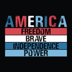 Fototapeta premium 4Th of July Home of the free america t shirt 