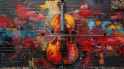 Cello Graffiti Mural