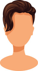 Male character showing a trendy hairstyle with side part, perfect for a profile picture or avatar