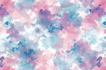 Fototapeta premium A watercolor painting of a flower with pink and blue colors, generative ai image..