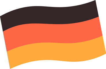 Naklejka premium Germany Flag Hand Drawn