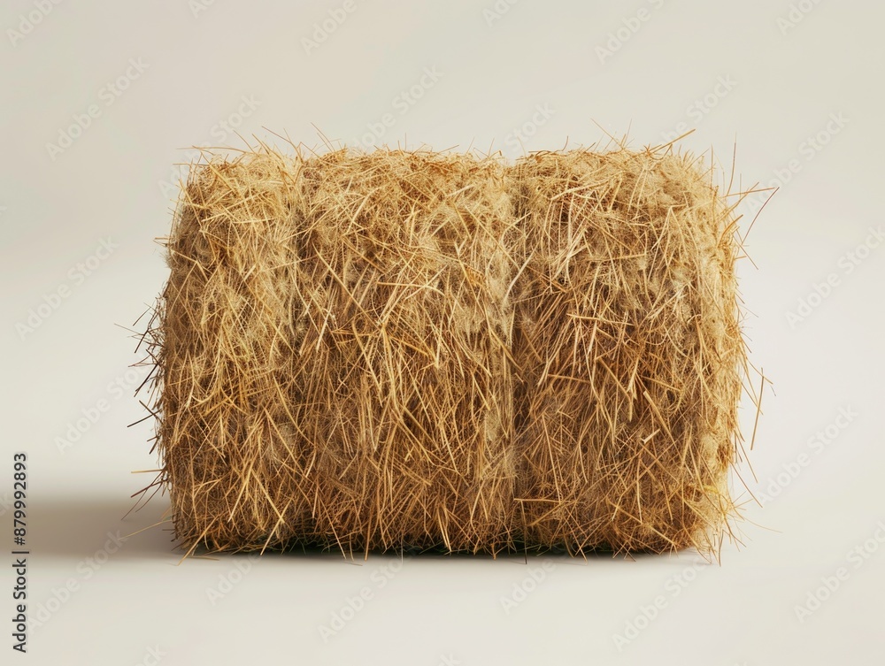 Canvas Prints Pile of straw is on white background