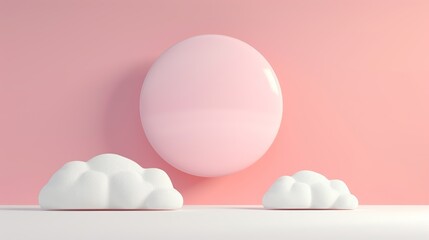 Fototapeta premium Pastel backgrounds with soft, gentle colors creating a calming and soothing effect perfect for light and airy design projects Illustration, Image, , Minimalism,