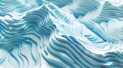 Fototapeta premium Image is blue and white mountain range with lot of white lines
