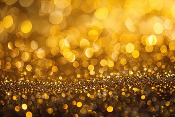 A gold background with a lot of small circles. The circles are blurry and overlapping